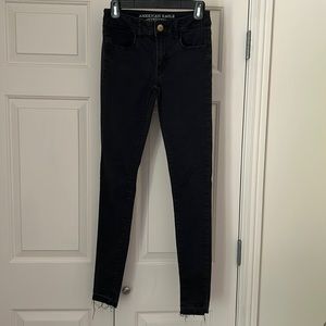 american eagle black jegging jeans